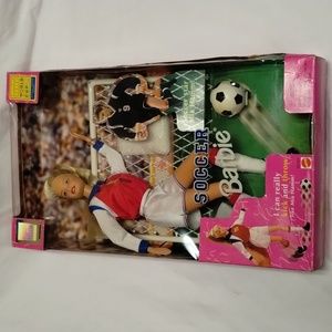 Vintage 1998 soccer barbie